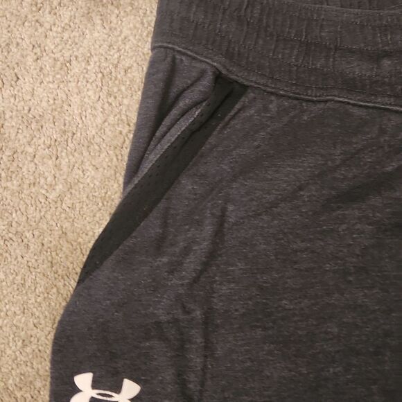 Under Armour Women's Loose-Fit Gray & Black Jogger Leggings Size M - Picture 5 of 8